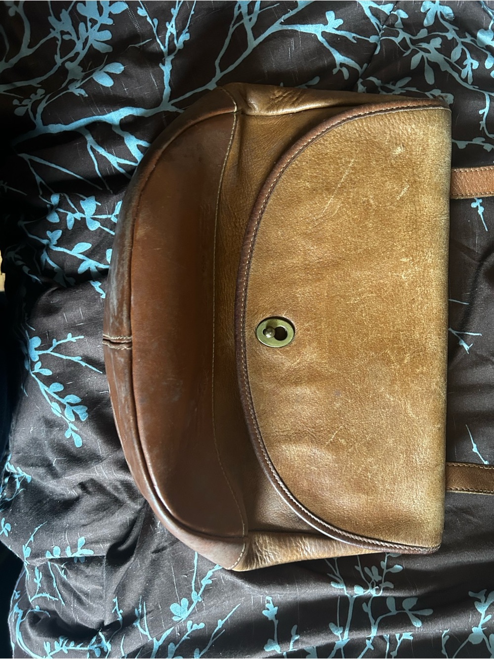 Genuine Leather Vintage-Inspired Frossil Bag - Picture 4 of 8
